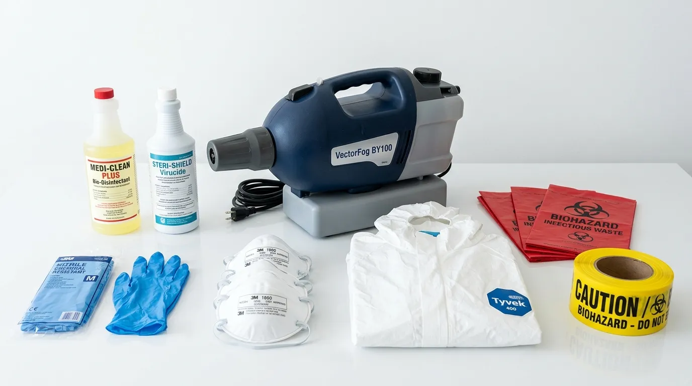 Professional biohazard remediation crew working in Oakmont