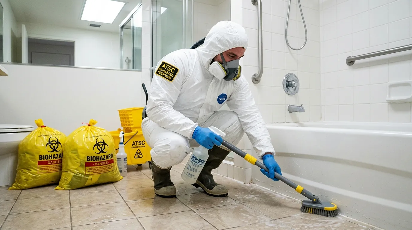 Decontamination equipment deployed for Blood Cleanup in Oakmont